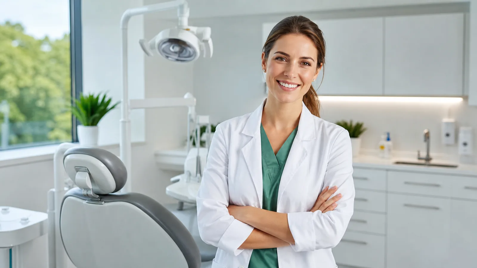 Gesundheitswesen / Zahnmedizin workspace — illustrative photograph