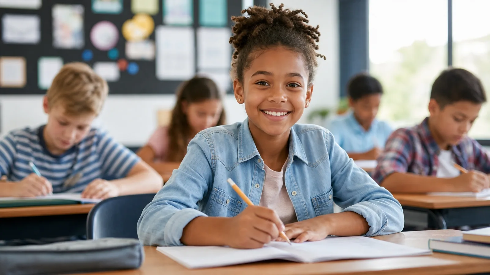 Éducation / primaire-secondaire workspace — illustrative photograph