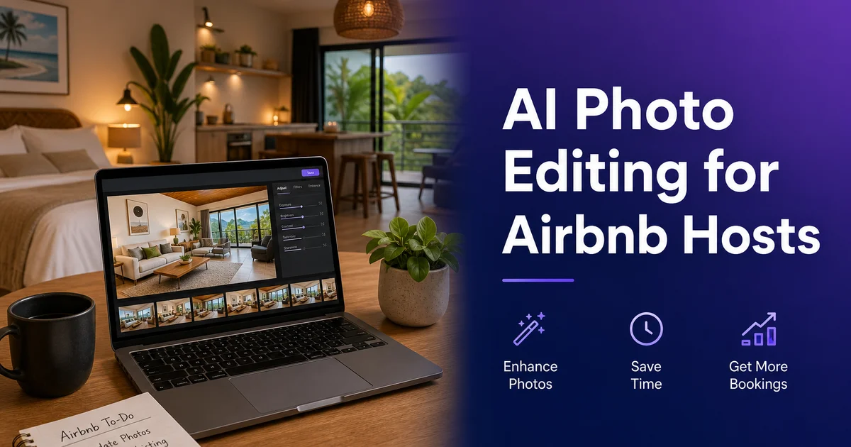AI Photo Editing for Airbnb Hosts: Get More Bookings with Better Listing Photos