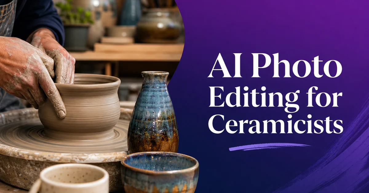AI Photo Editing for Ceramicists: Showcase Pottery and Ceramics