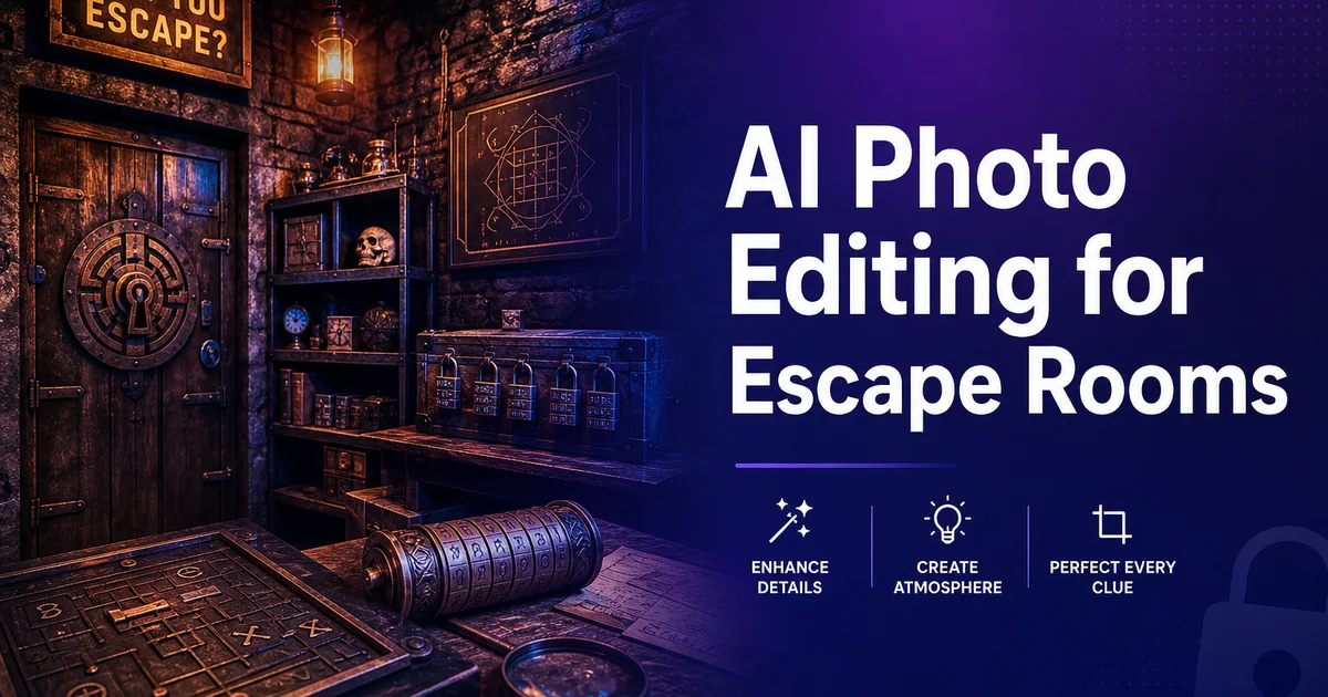 AI Photo Editing for Escape Rooms — Magic Eraser