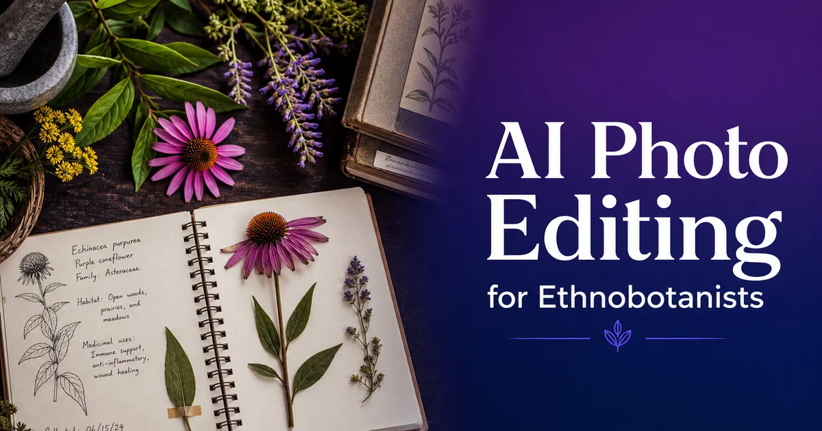 AI Photo Editing for Ethnobotanists: Document Plant Knowledge — Magic Eraser