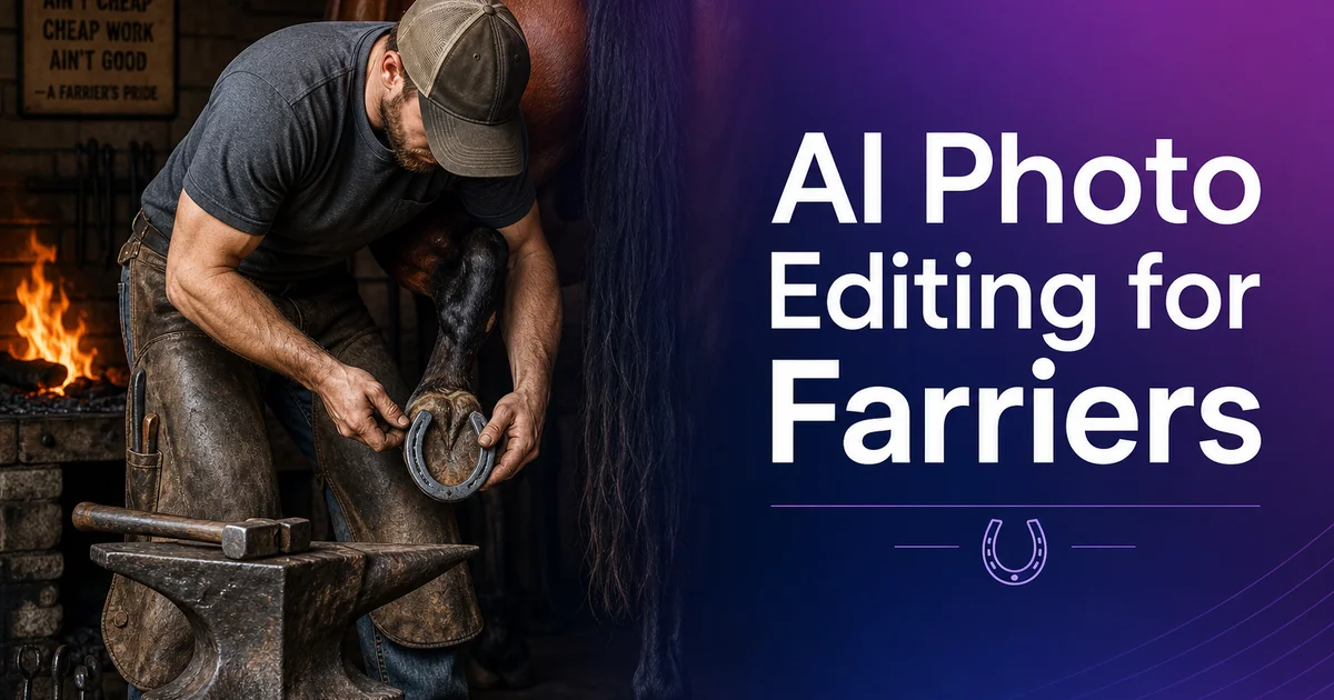 AI Photo Editing for Farriers — Magic Eraser