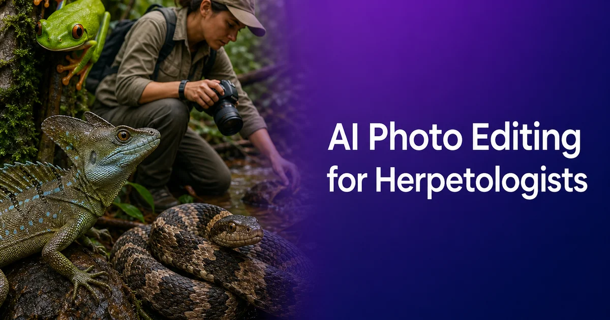 AI Photo Editing for Herpetologists — Magic Eraser