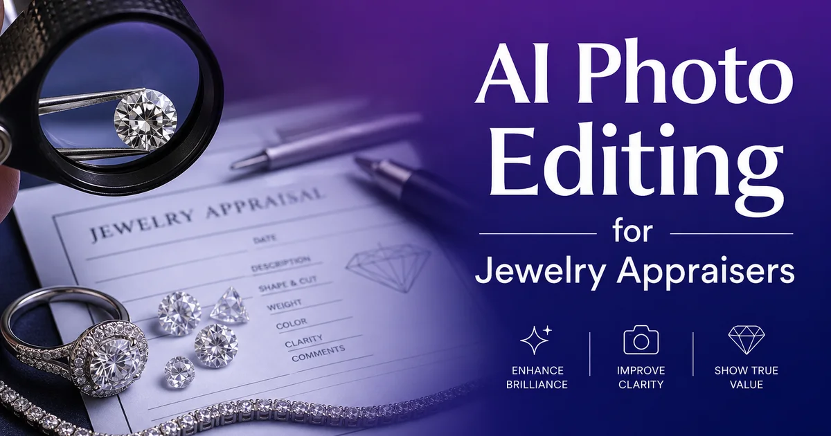 AI Photo Editing for Jewelry Appraisers — Magic Eraser