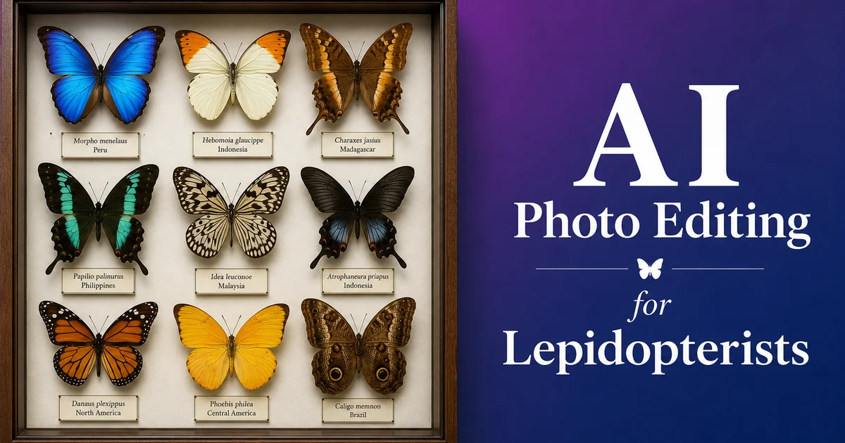 AI Photo Editing for Lepidopterists — Magic Eraser