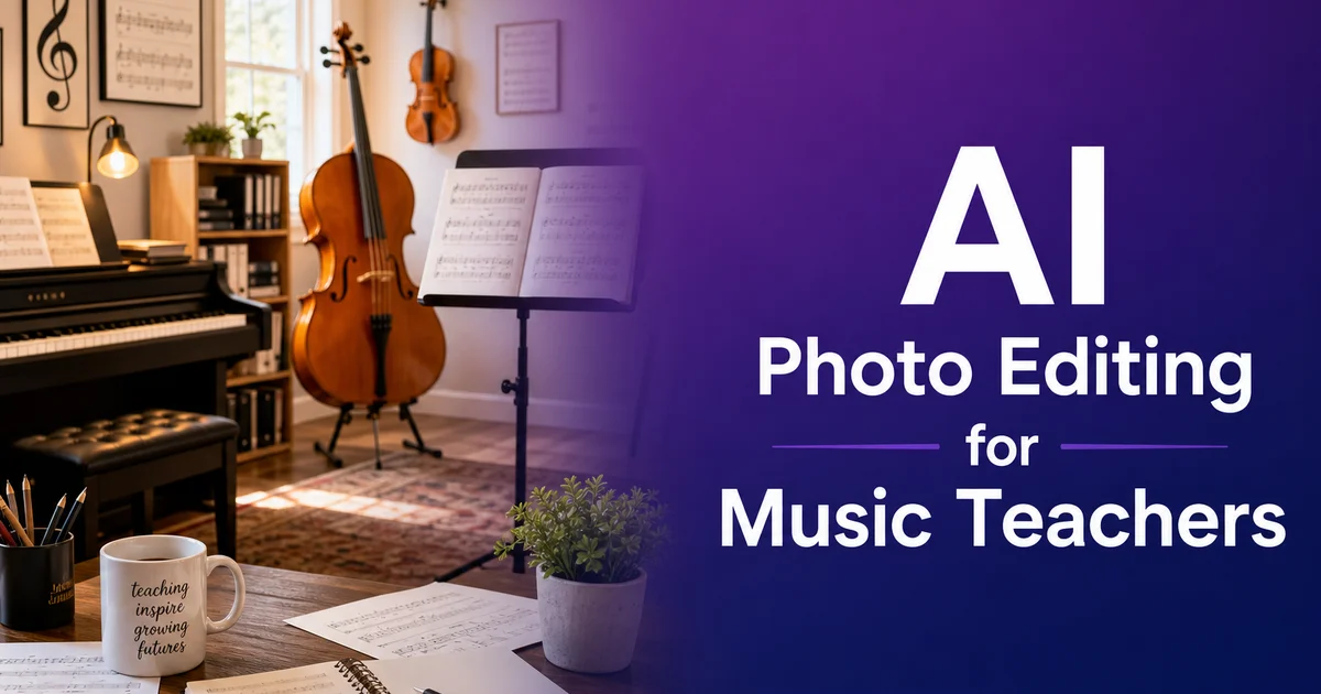 AI Photo Editing for Music Teachers — Magic Eraser