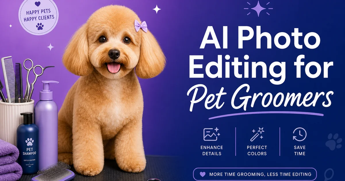 AI Photo Editing for Pet Groomers: Before-and-After Shots That Win Clients
