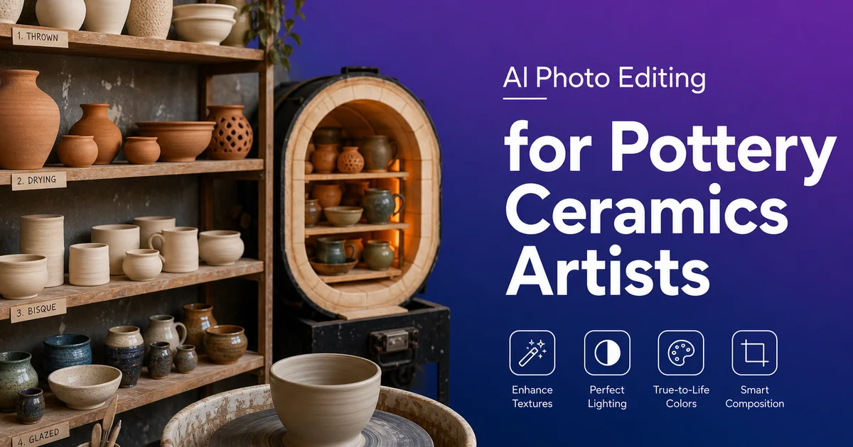 AI Photo Editing for Pottery and Ceramics Artists: Showcase Your Work Online