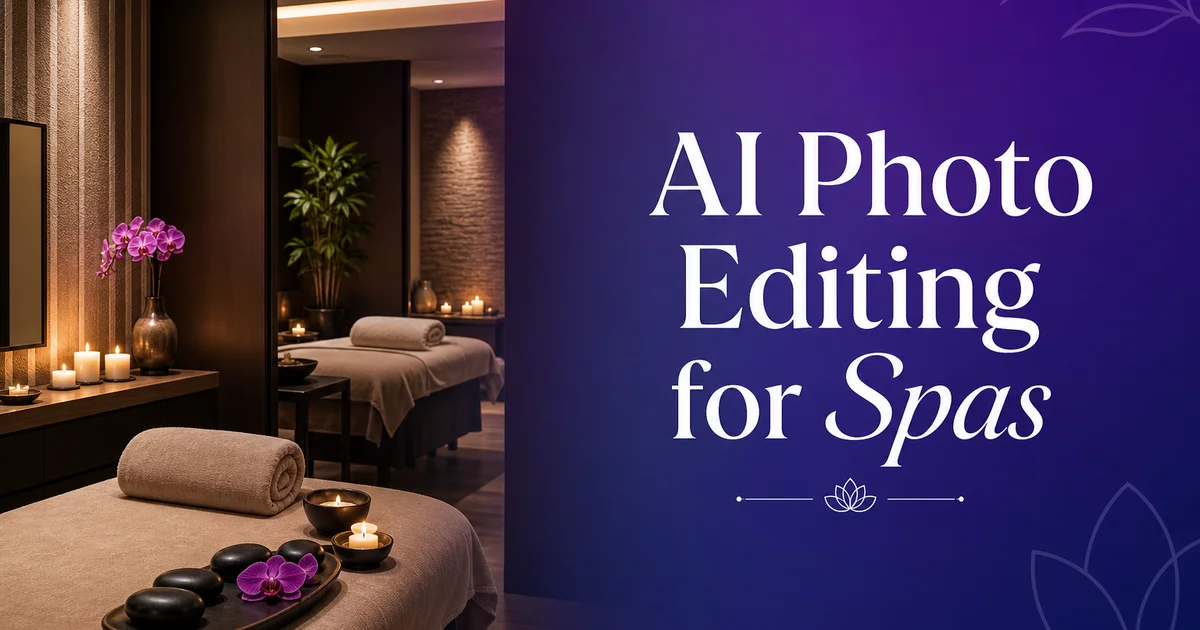 AI Photo Editing for Spas: Create Imagery That Books Appointments