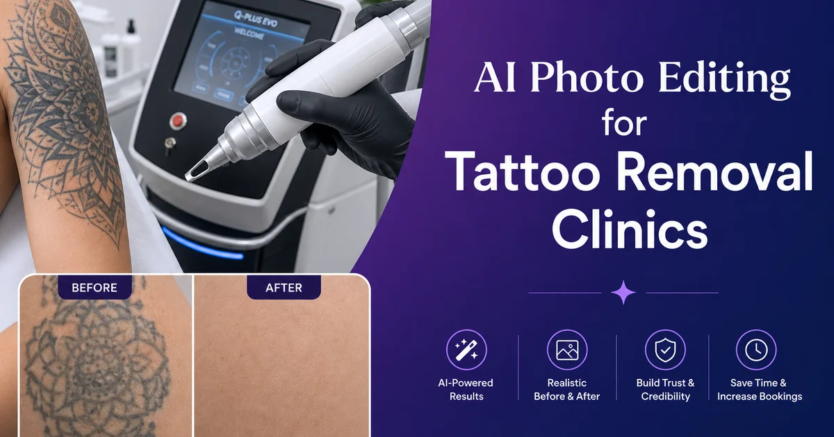 AI Photo Editing for Tattoo Removal Clinics: Before/After Marketing and Patient Tracking