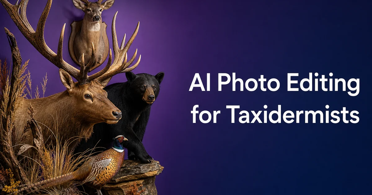AI Photo Editing for Taxidermists — Magic Eraser