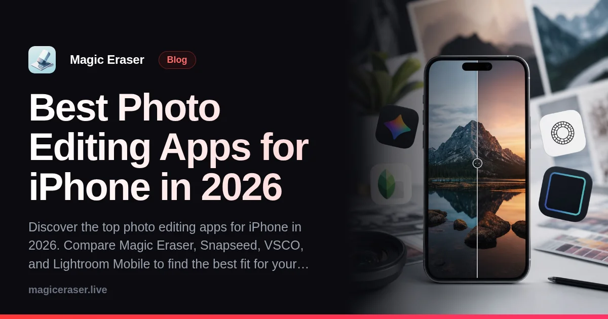 Best Photo Editing Apps for iPhone in 2026