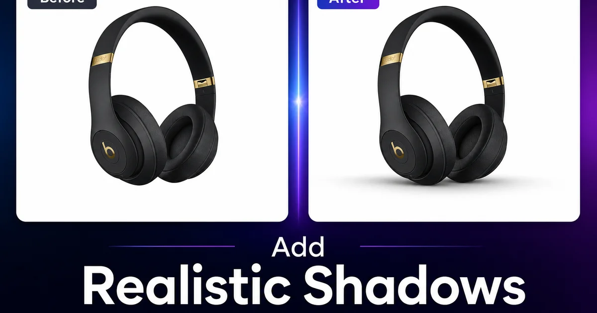 How to Add Realistic Shadows to Product Photos for E-Commerce