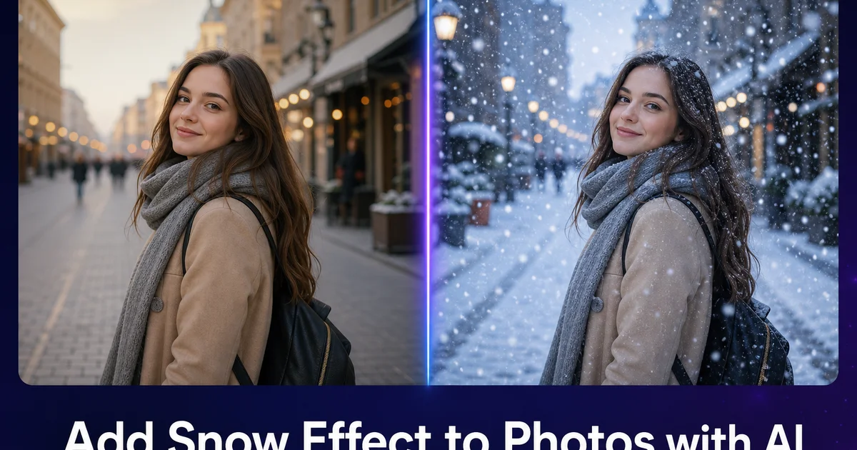 How to Add Snow Effect to Photos with AI — Magic Eraser