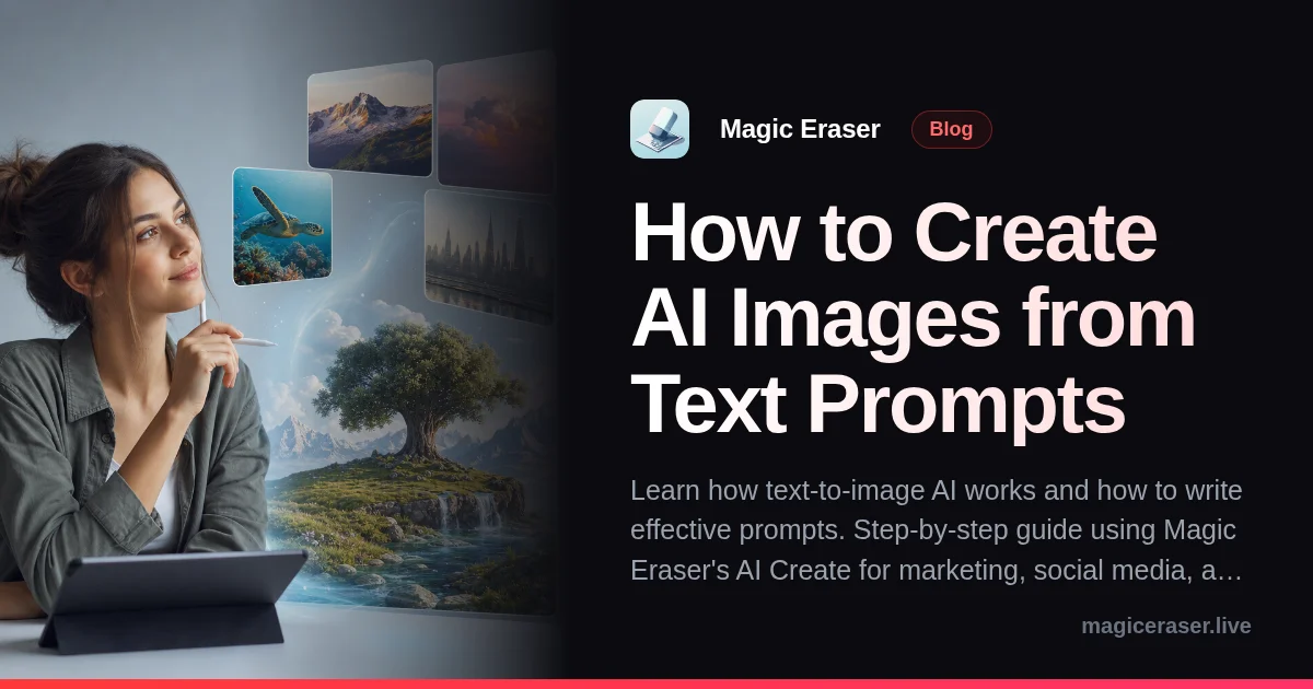 テキストプロンプトからAI画像を作成する方法