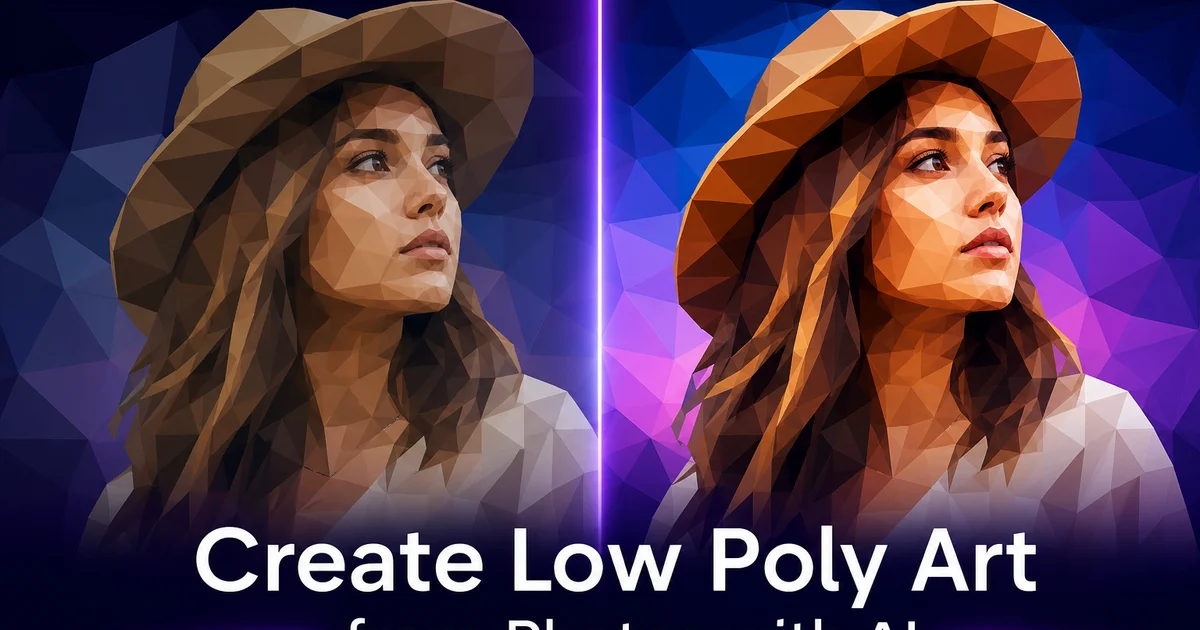How to Create Low-Poly Art from Photos with AI — Magic Eraser