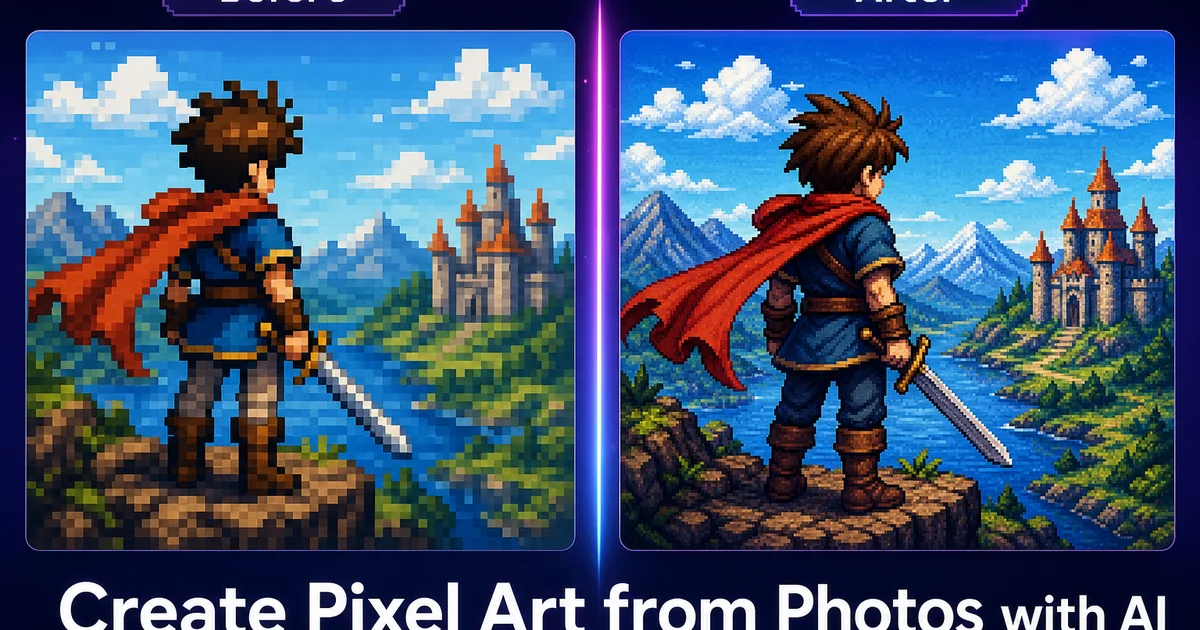 How to Create Pixel Art from Photos with AI — Magic Eraser