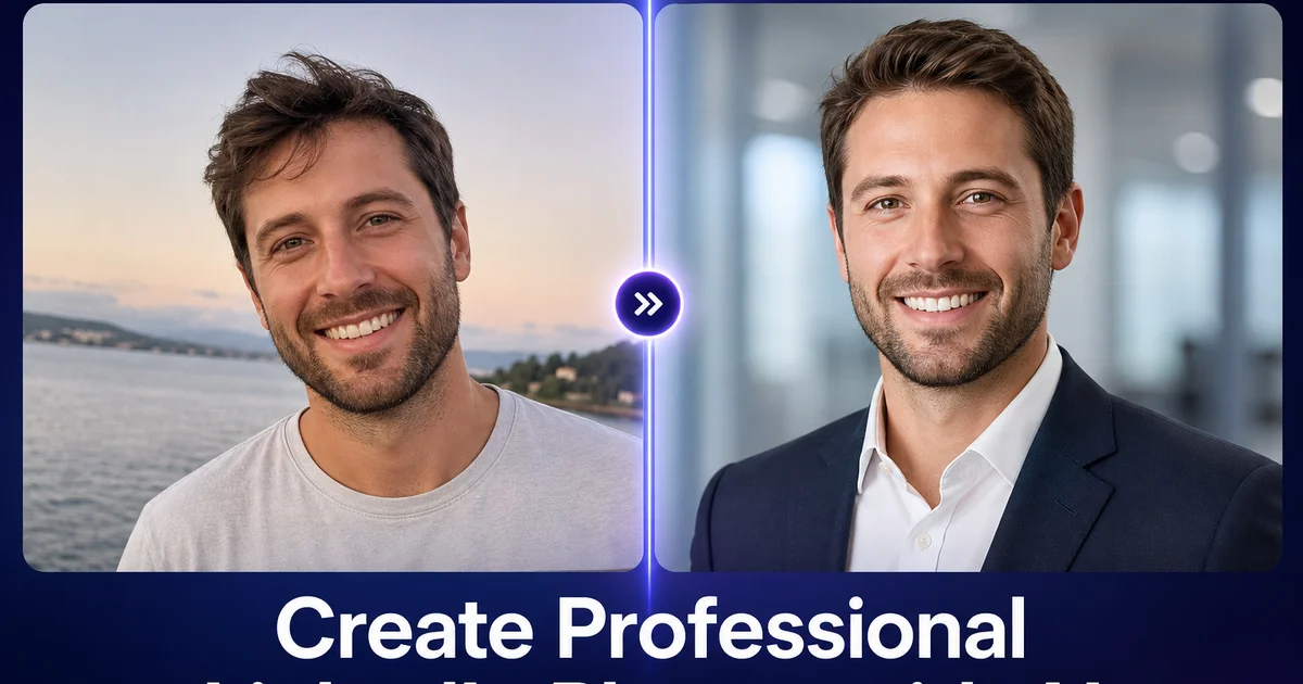 How to Create Professional LinkedIn Photos with AI — Magic Eraser