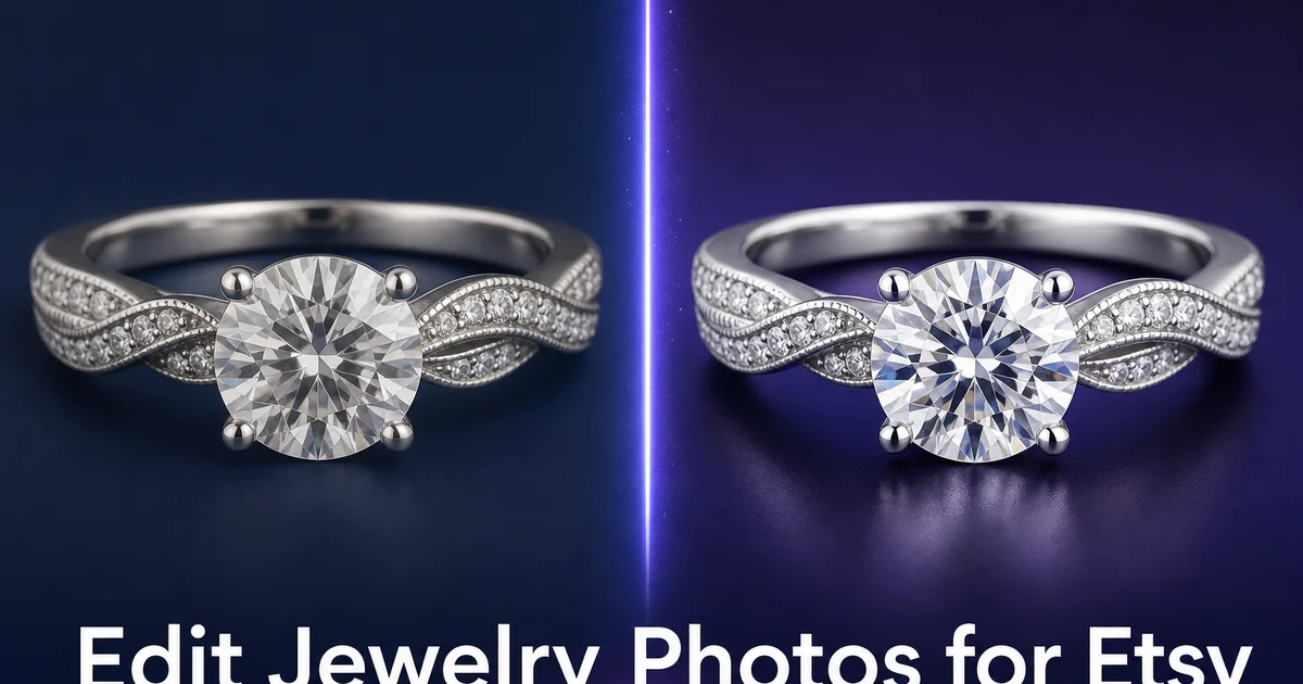 How to Edit Jewelry Photos for Etsy: A Seller's Complete Guide
