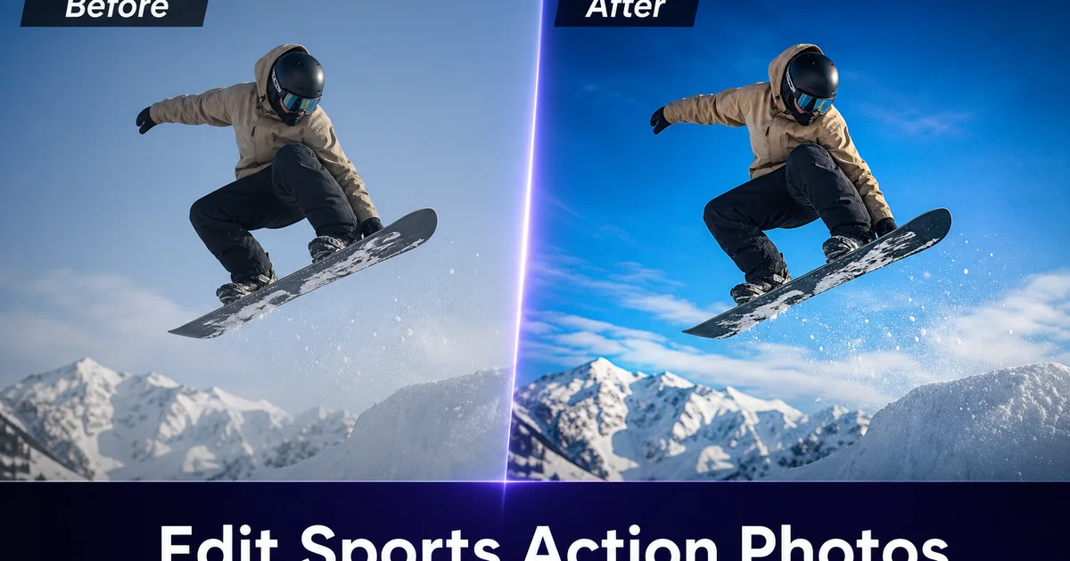 How to Edit Sports Action Photos: AI Enhancement and Cleanup Guide