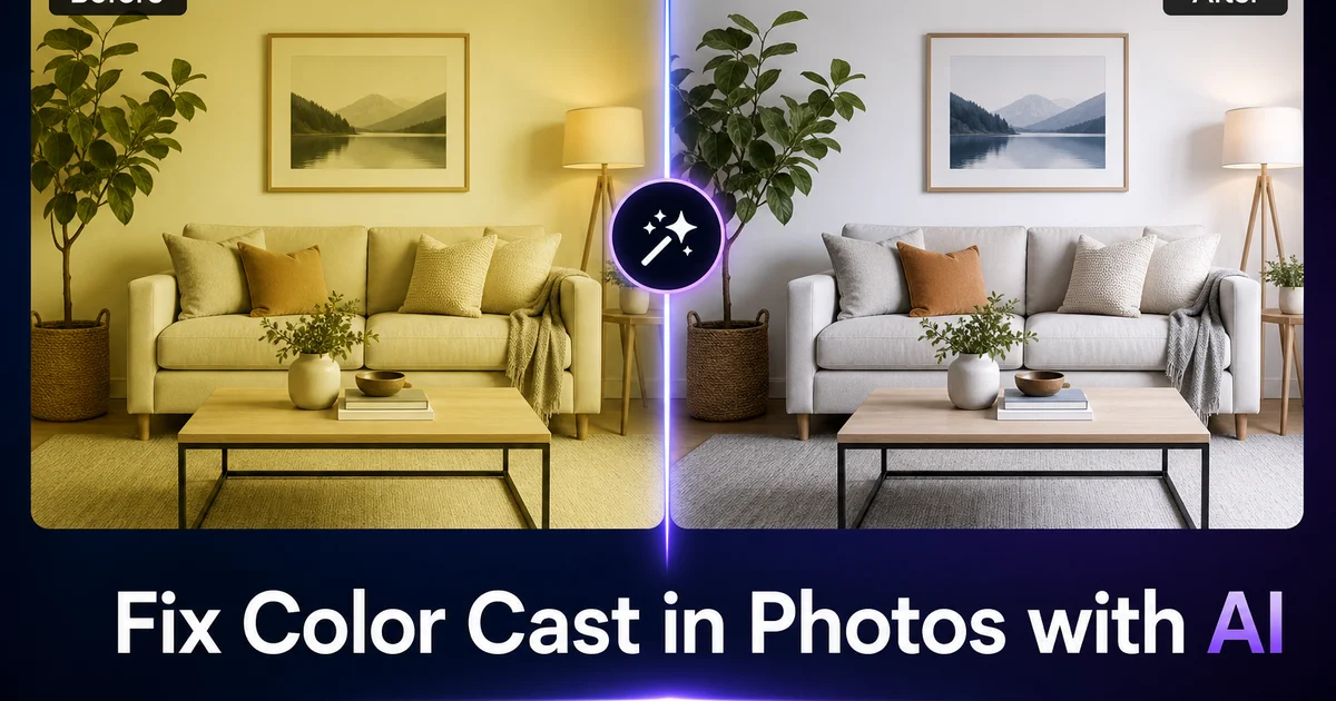 How to Fix Color Cast in Photos with AI — Magic Eraser