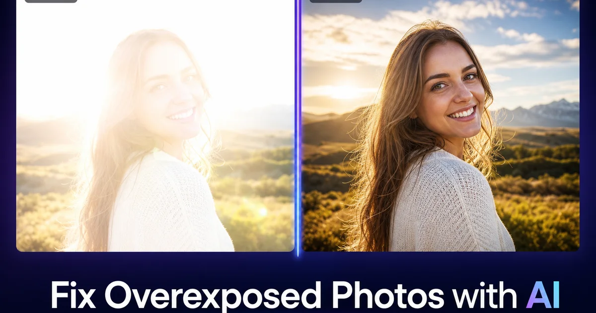How to Fix Overexposed Photos with AI — Magic Eraser