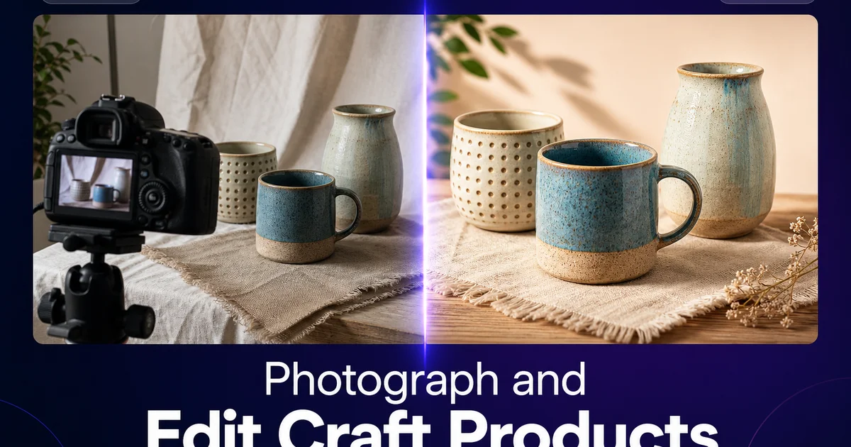 How to Photograph and Edit Craft Products: A Maker's Guide to Selling More Online