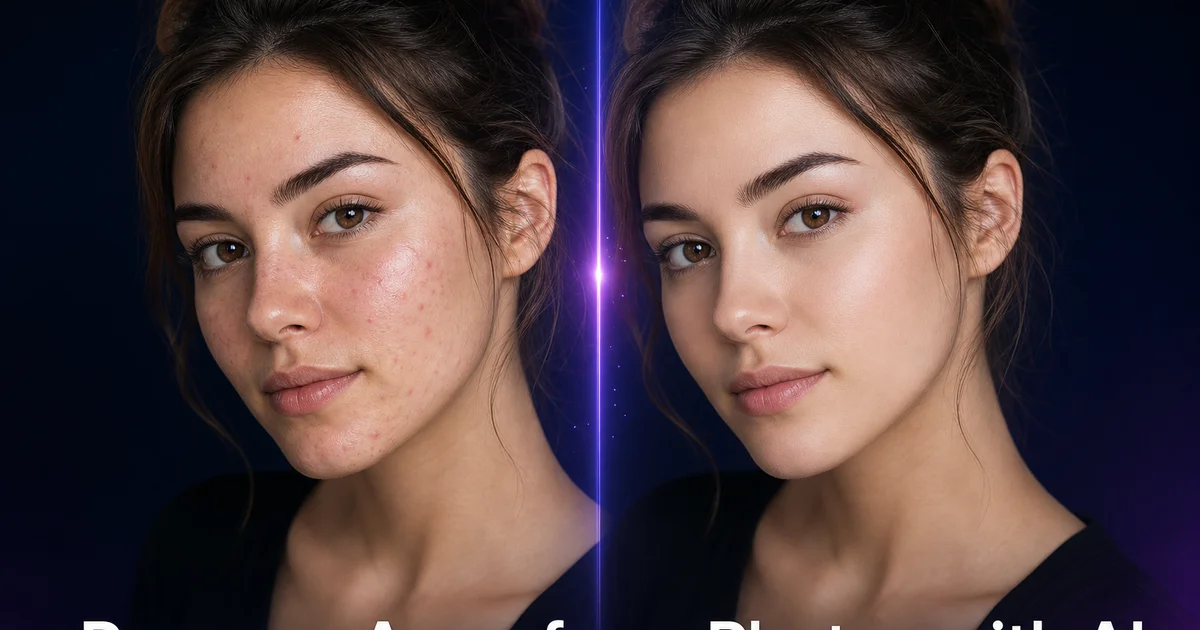 How to Remove Acne from Photos with AI — Magic Eraser