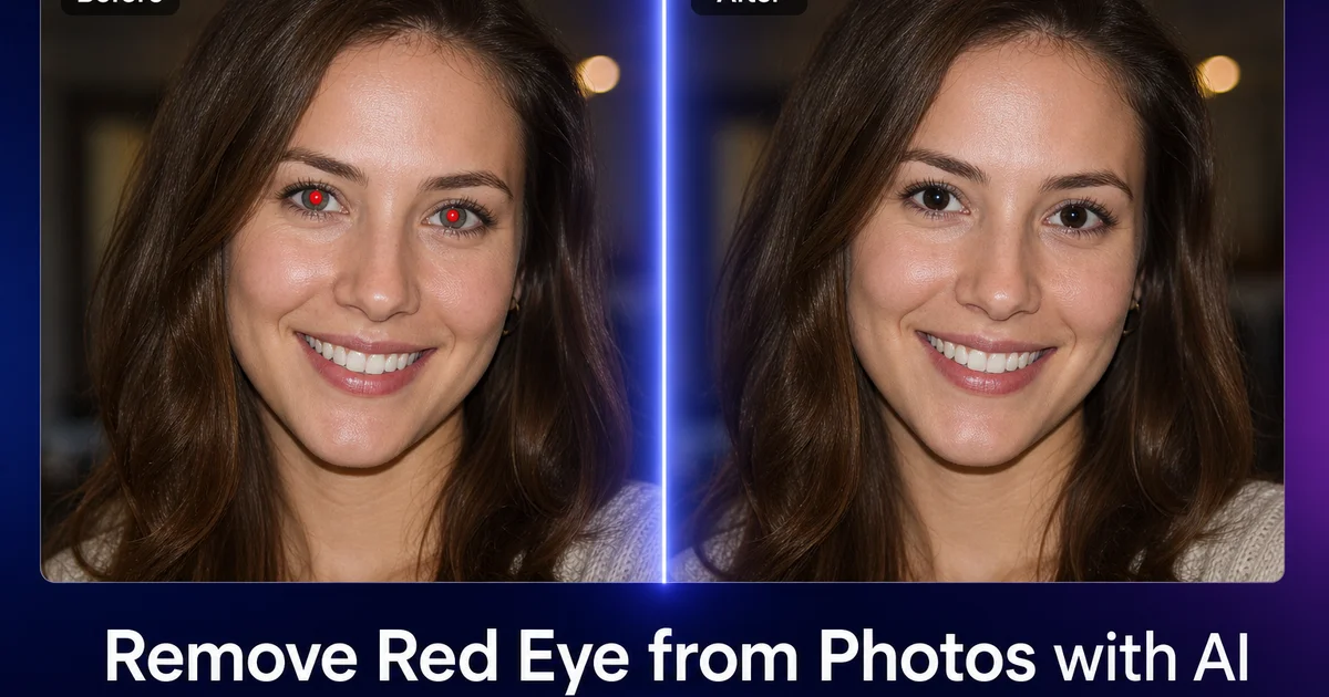 How to Remove Red-Eye from Photos with AI — Magic Eraser
