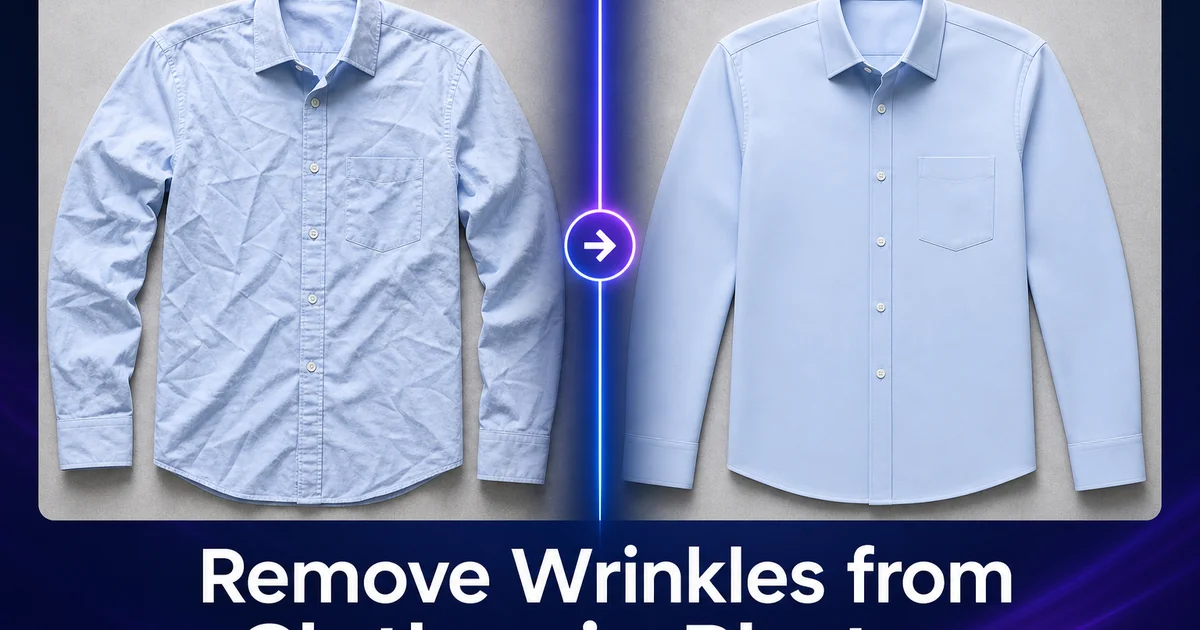 How to Remove Wrinkles from Clothes in Photos — Magic Eraser