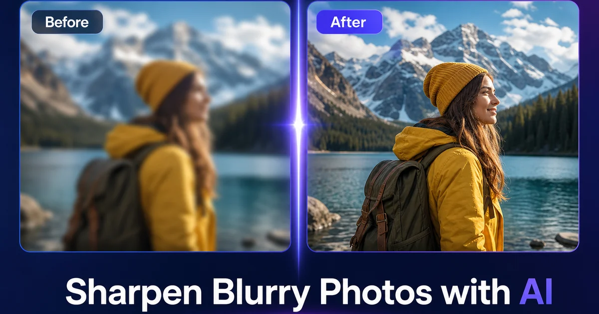 How to Sharpen Blurry Photos with AI: A Step-by-Step Guide
