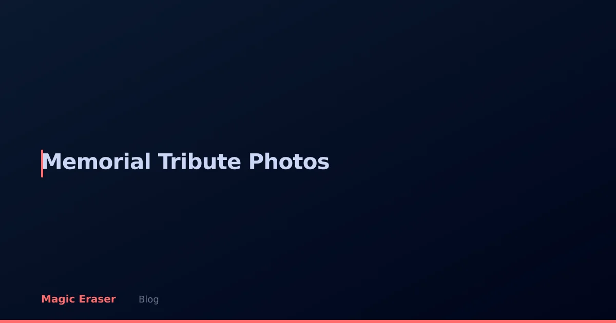Memorial & Tribute Photo Editing: AI Tools for Honoring Loved Ones