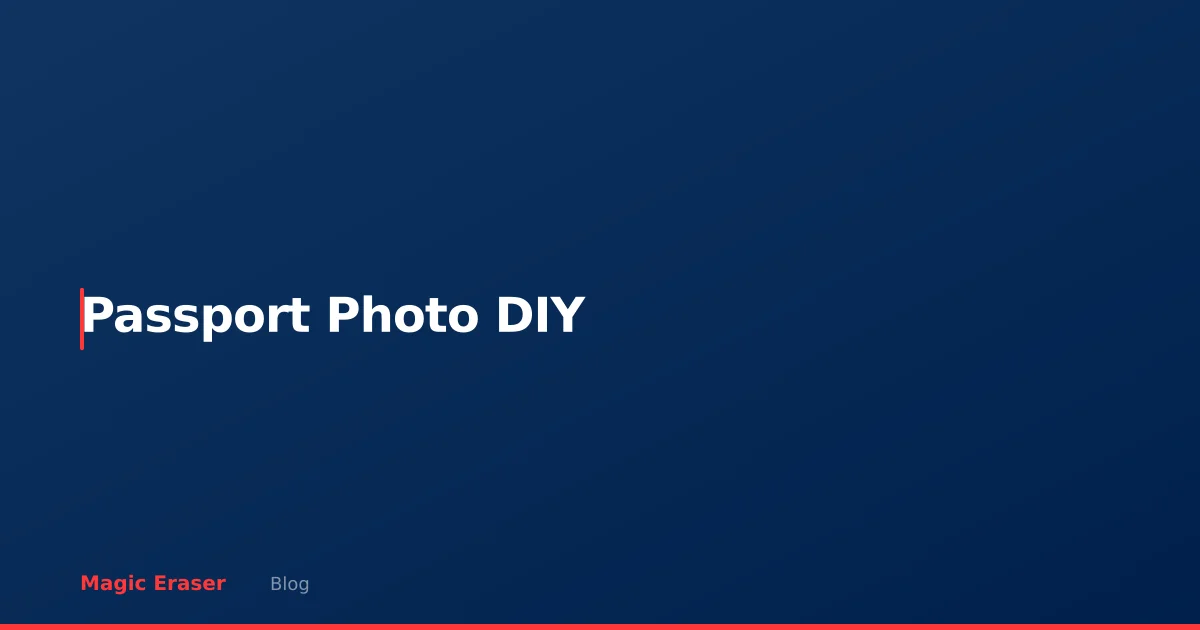 DIY Passport Photo: How to Remove and Replace the Background at Home