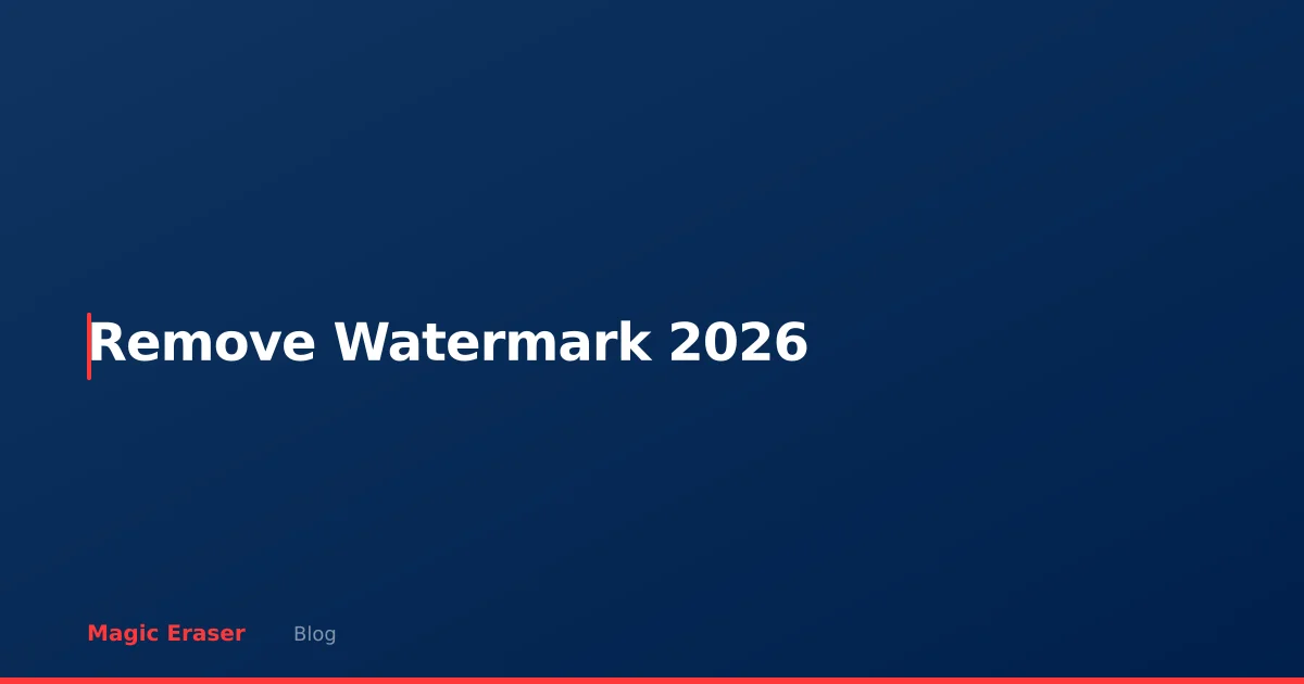 How to Remove a Watermark from a Photo Legally in 2026