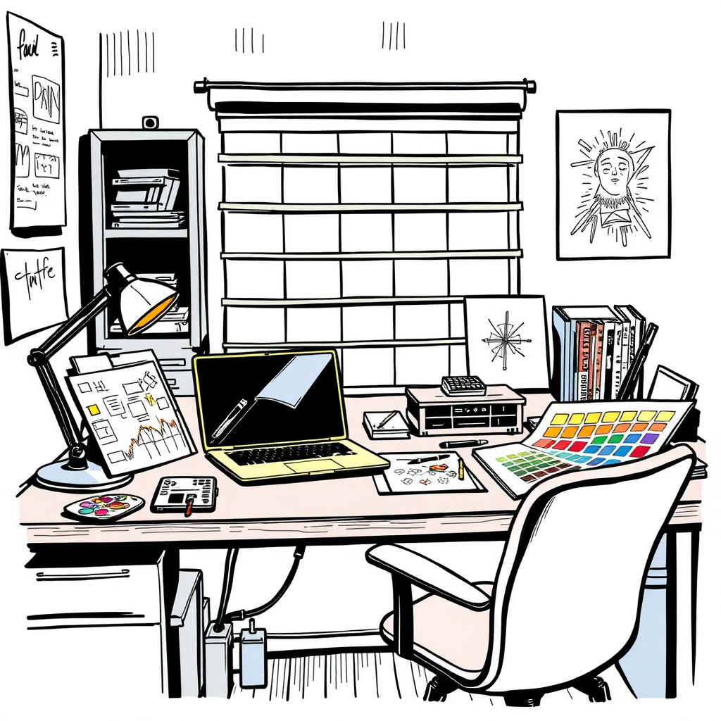 Çizgi roman AI generated creator workspace example
