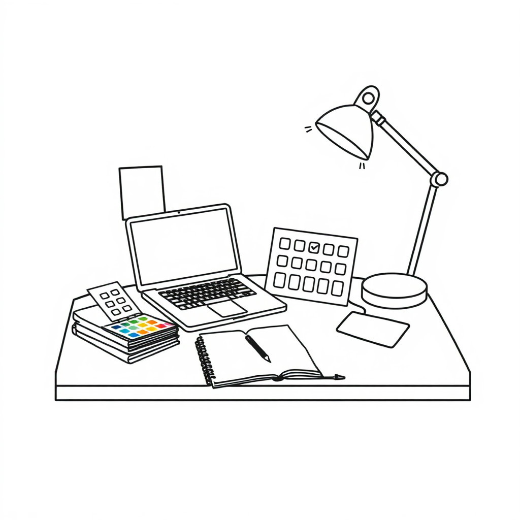 فن الخطوط AI generated creator workspace example