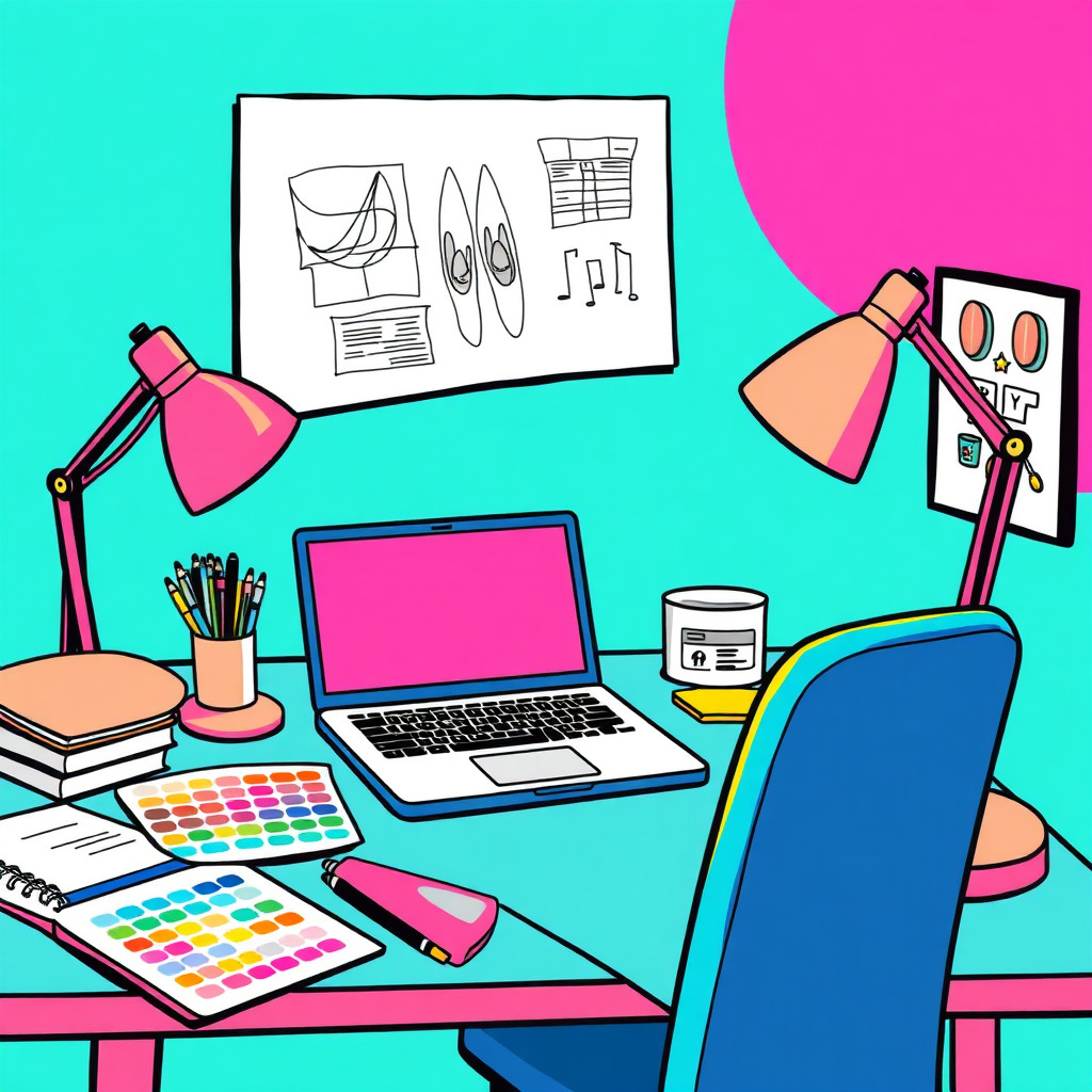 فن البوب AI generated creator workspace example