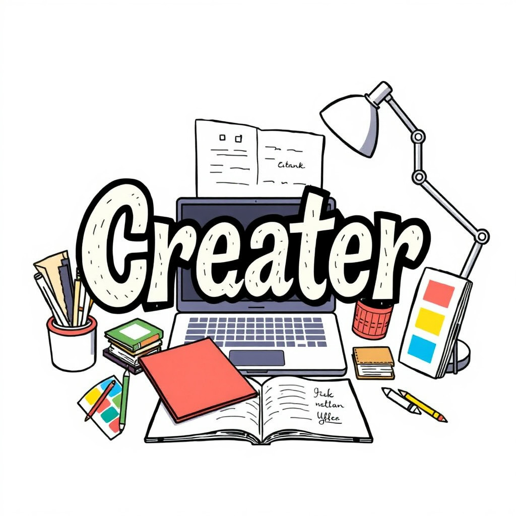 Tipografi AI generated creator workspace example