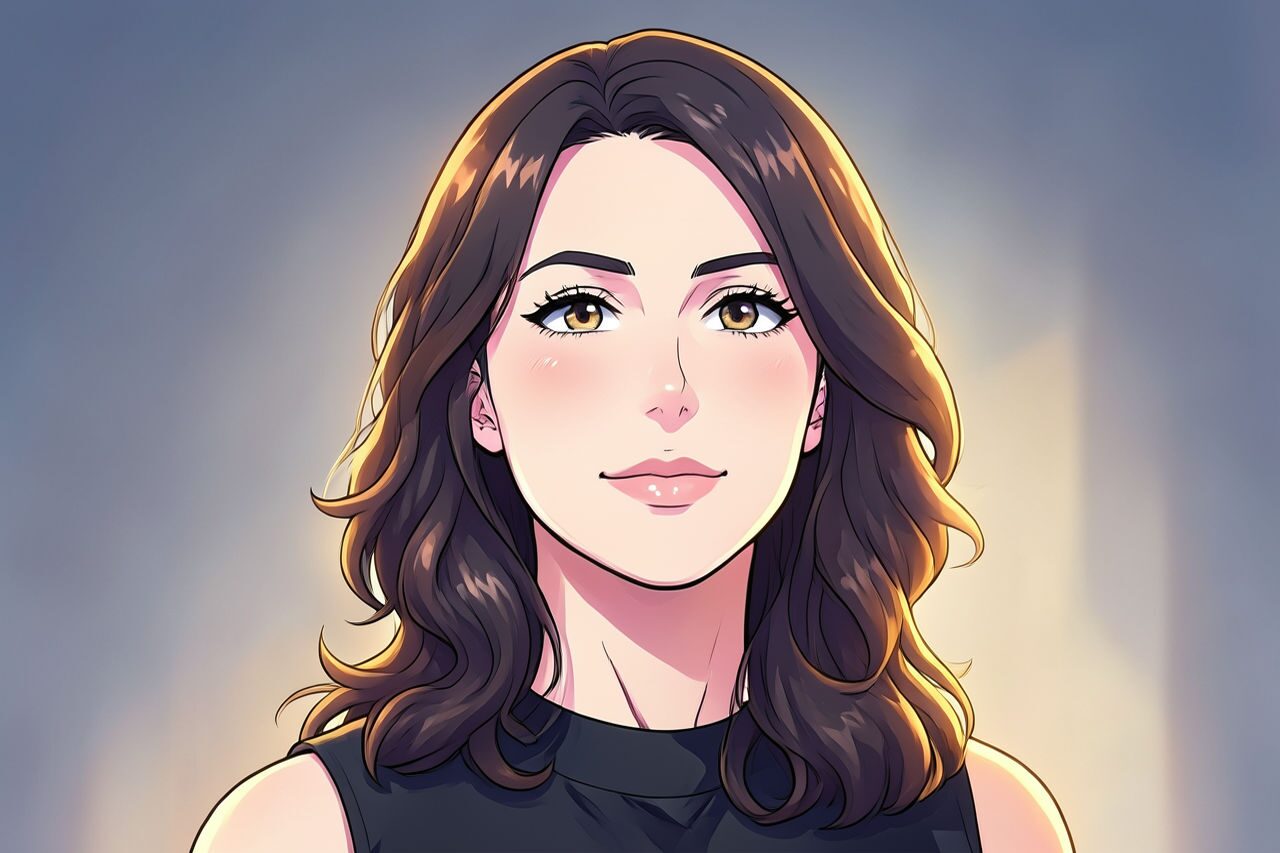 Anime AI photo filter result