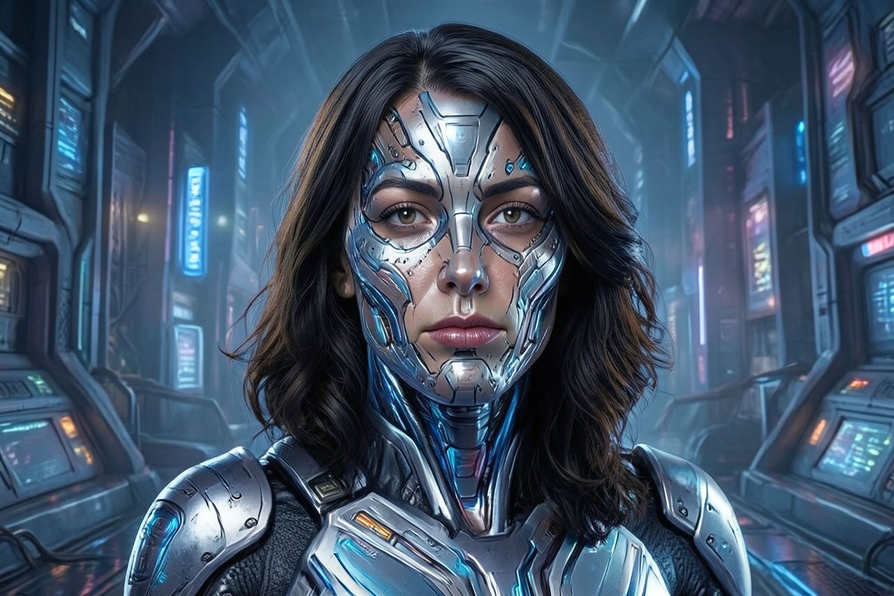مثال على فلتر الصور Cybernetic بالذكاء الاصطناعي