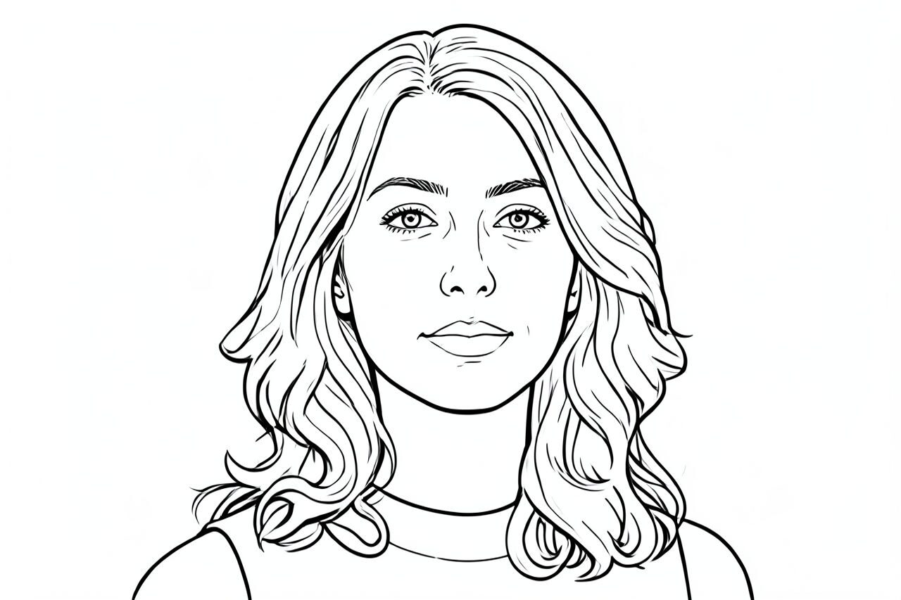 Line Art AI photo filter result