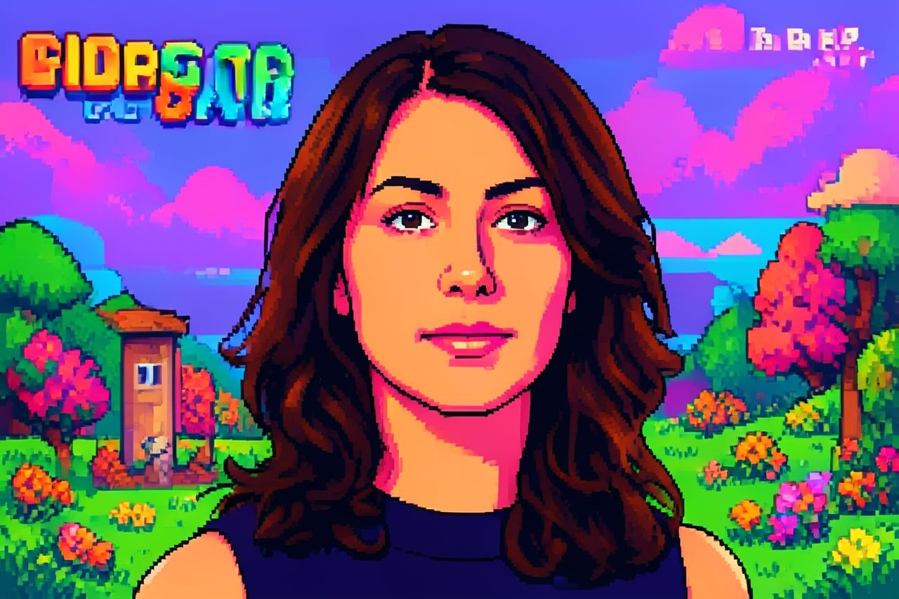 مثال على فلتر الصور Retro Game بالذكاء الاصطناعي