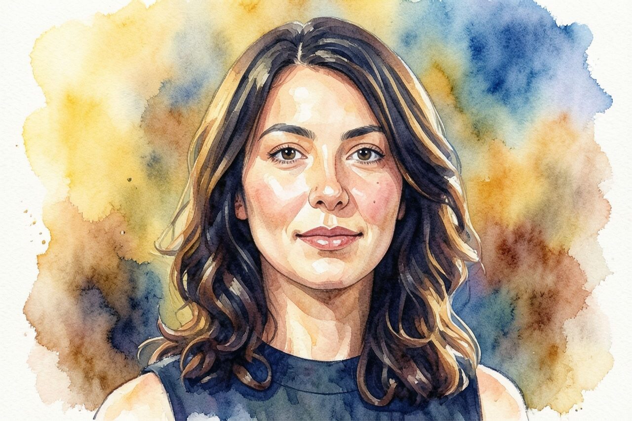 مثال على فلتر الصور Watercolor بالذكاء الاصطناعي