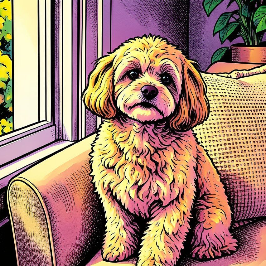 Comic AI filter pet result