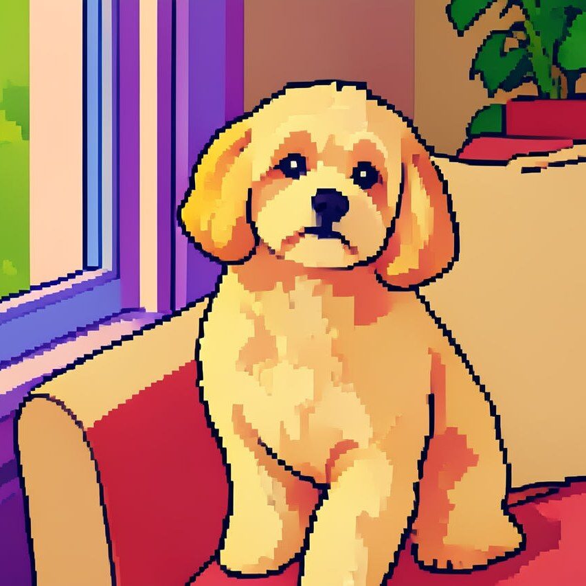 Pixel AI filter pet result