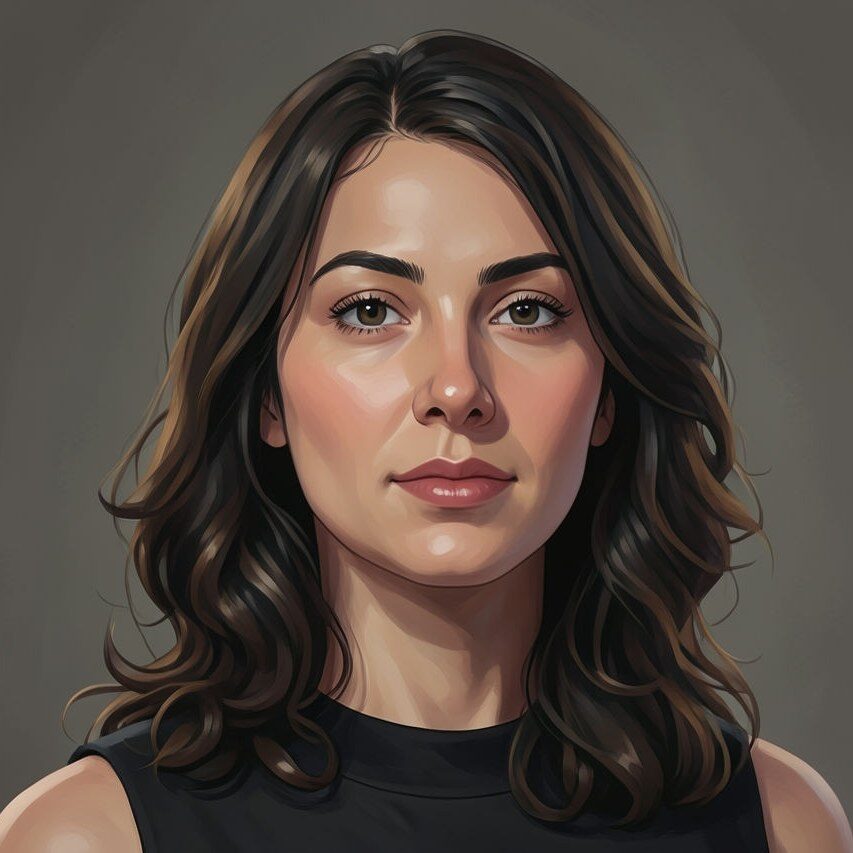Digital Art AI filter portrait result