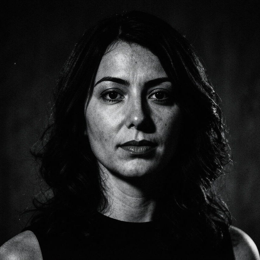 Film Noir AI filter portrait result