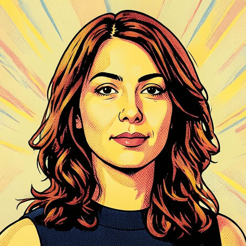 Pop Art AI filter portrait result
