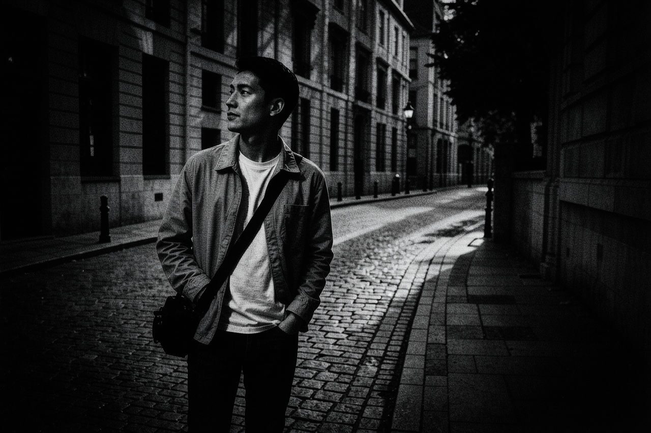 Film Noir AI filter after example